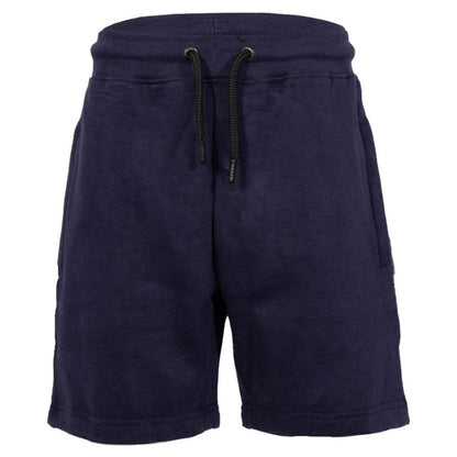 Charcoal-Light Grey-Navy - Back - Keanu Boys Fleece Regular Shorts (Pack of 3)