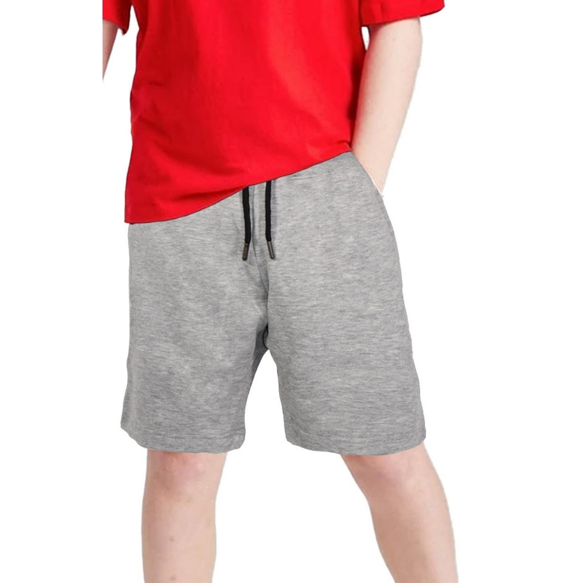 Charcoal-Light Grey-Navy - Lifestyle - Keanu Boys Fleece Regular Shorts (Pack of 3)