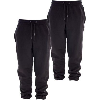 Black - Back - Keanu Childrens-Kids Cotton Blend Regular Jogging Bottoms (Pack of 3)