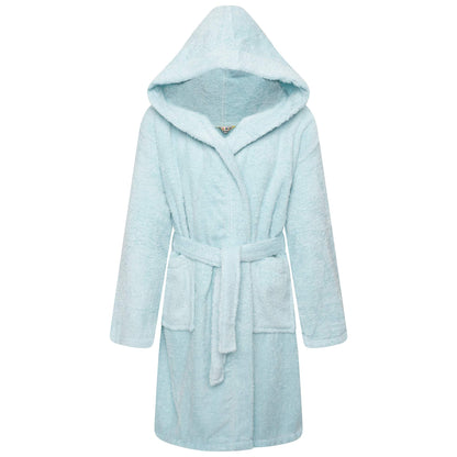 Light Blue - Front - Keanu Childrens-Kids Cotton Dressing Gown