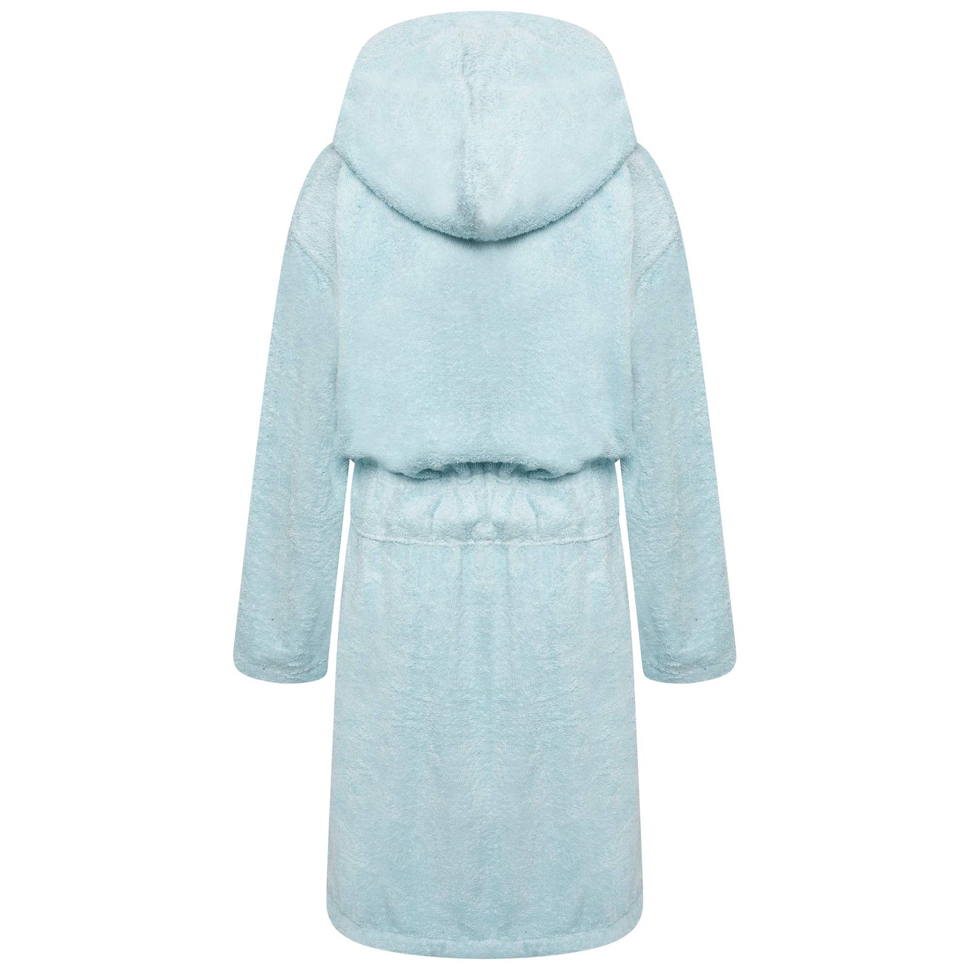 Light Blue - Back - Keanu Childrens-Kids Cotton Dressing Gown