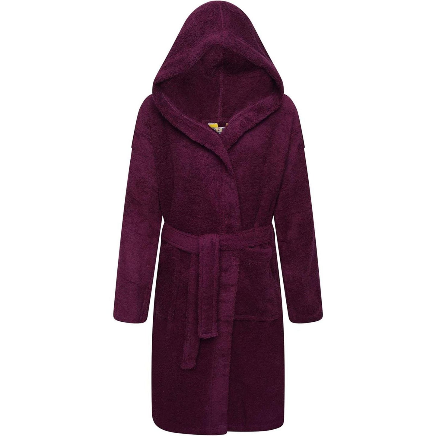 Berry - Front - Keanu Childrens-Kids Cotton Dressing Gown