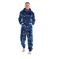Multicoloured - Side - Floso Mens Game Over Game Controller Fleece Jumpsuit