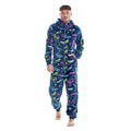 Multicoloured - Lifestyle - Floso Mens Game Over Game Controller Fleece Jumpsuit