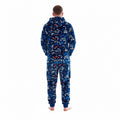 Multicoloured - Back - Floso Mens Game Over Game Controller Fleece Jumpsuit