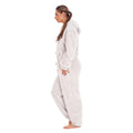 Grey - Pack Shot - Keanu Womens-Ladies Fleece Jumpsuit