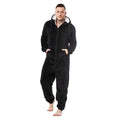 Black - Lifestyle - Keanu Mens Gorilla Head Fleece Jumpsuit