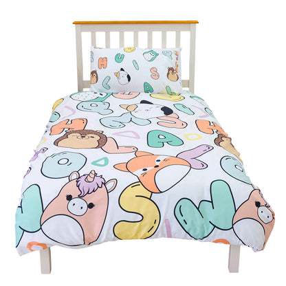 White-Multicoloured - Lifestyle - Squishmallows Characters Reversible Duvet Set