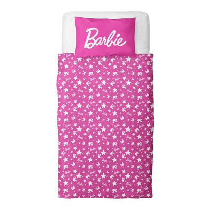 Multicoloured - Side - Barbie Stars Reversible Duvet Set
