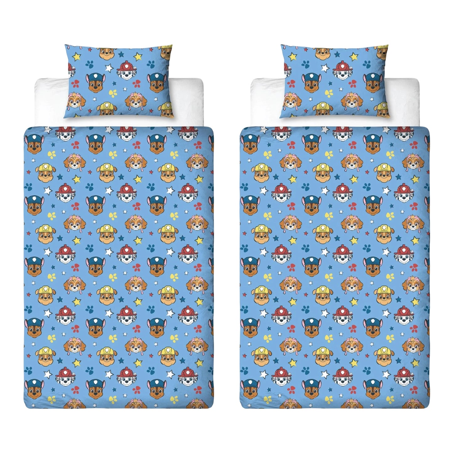 Multicoloured - Front - Paw Patrol Squad Reversible Duvet Set