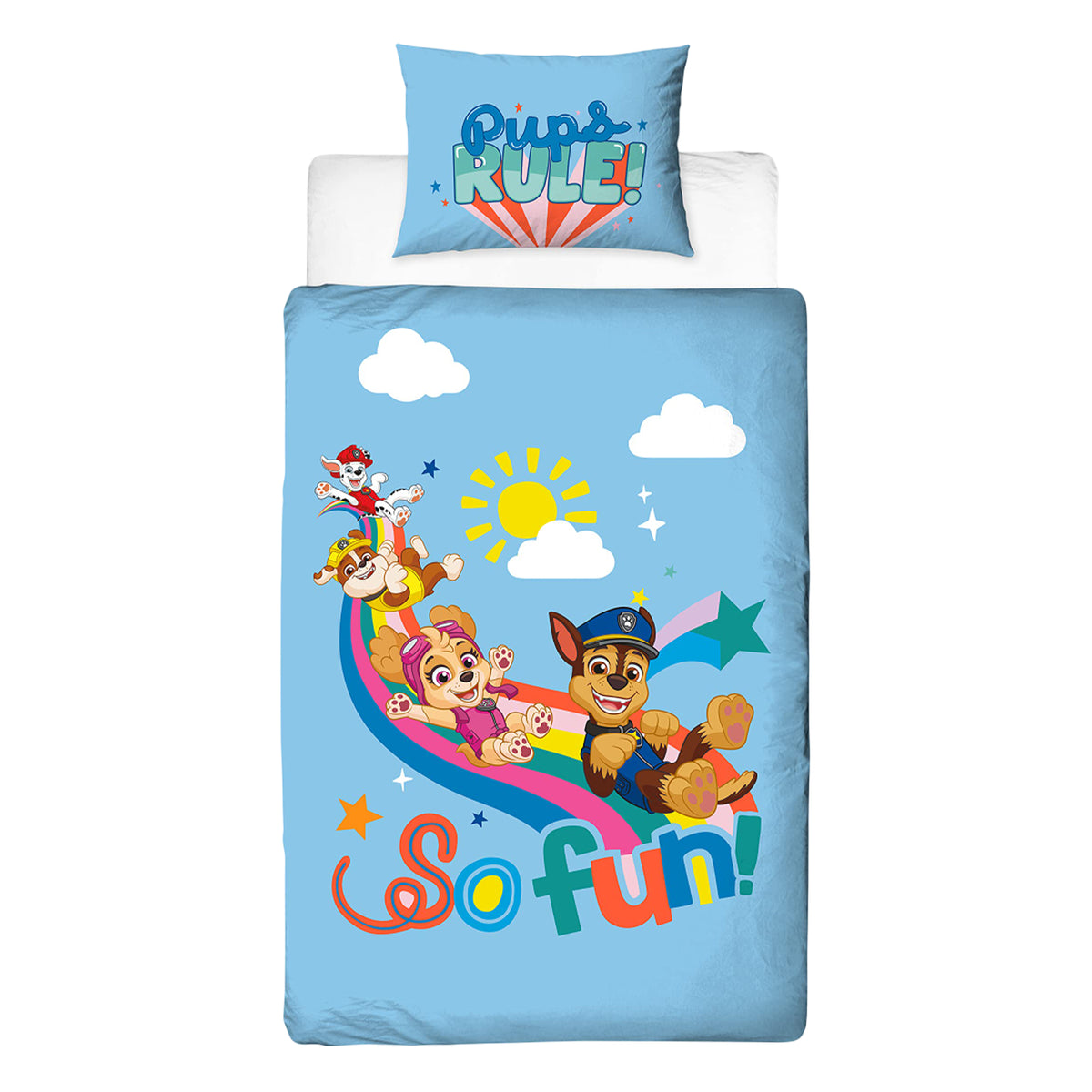 Multicoloured - Back - Paw Patrol Pups Rule Reversible Duvet Set