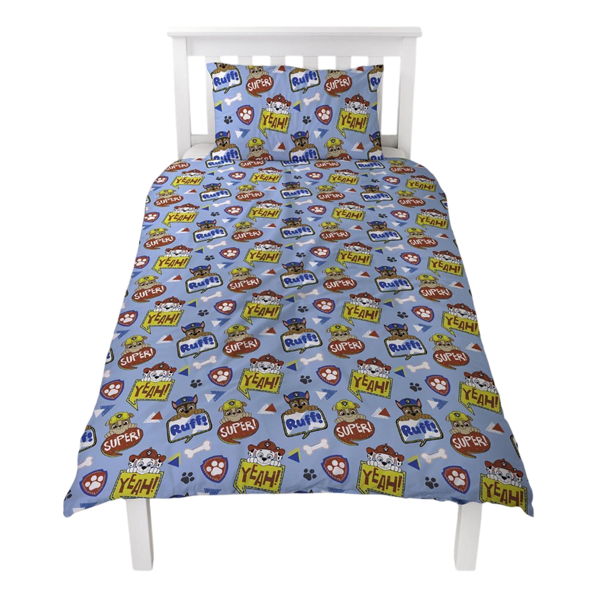 Multicoloured - Back - Paw Patrol Peek Boys Reversible Duvet Set