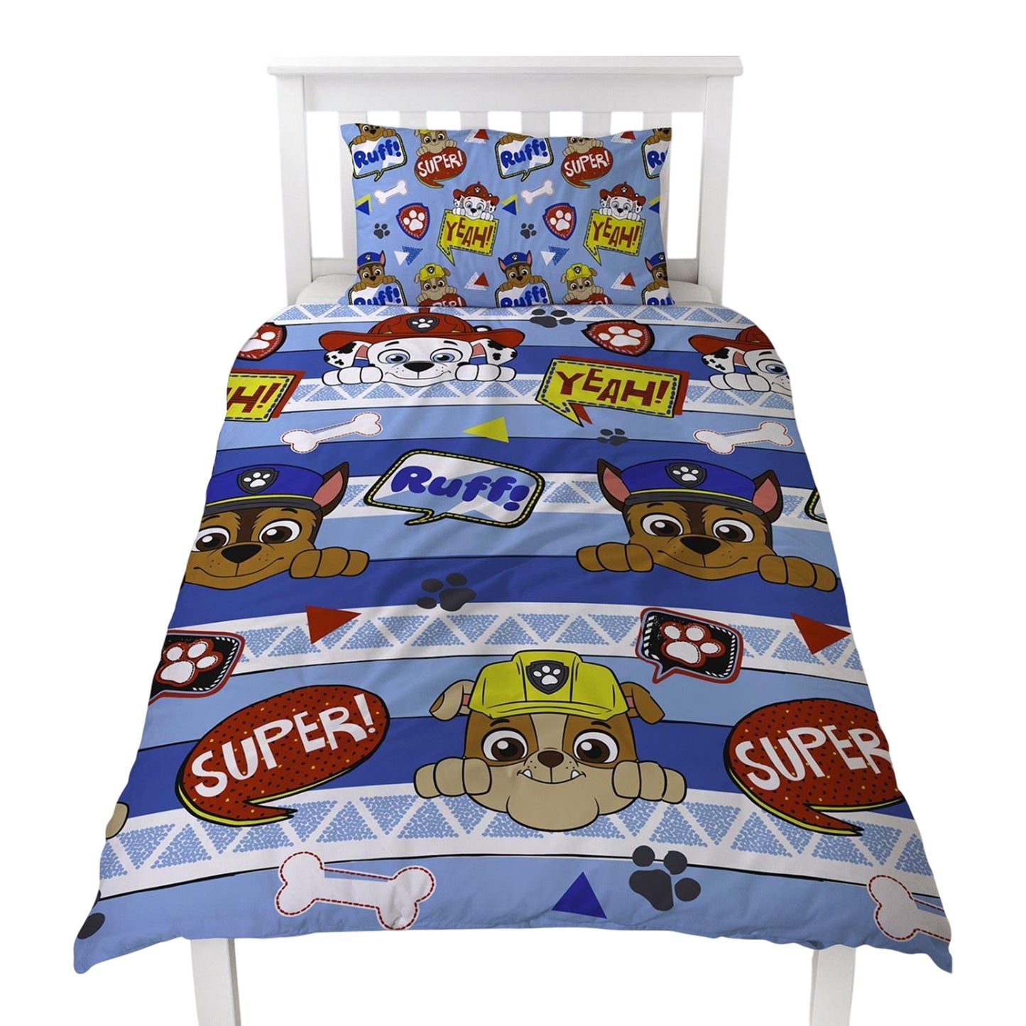 Multicoloured - Side - Paw Patrol Peek Boys Reversible Duvet Set