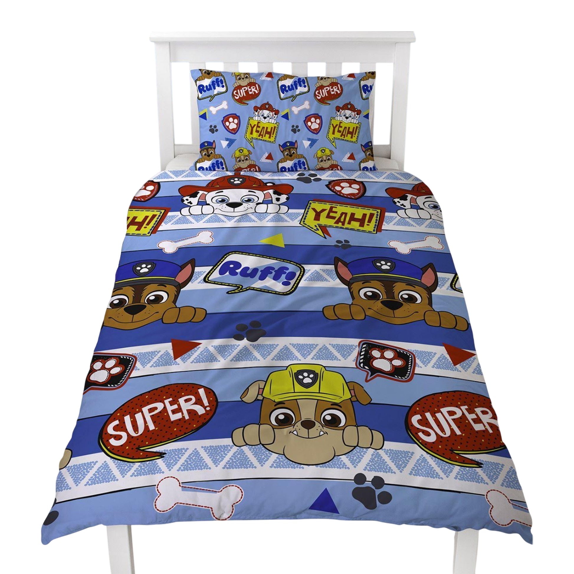 Multicoloured - Side - Paw Patrol Peek Boys Reversible Duvet Set