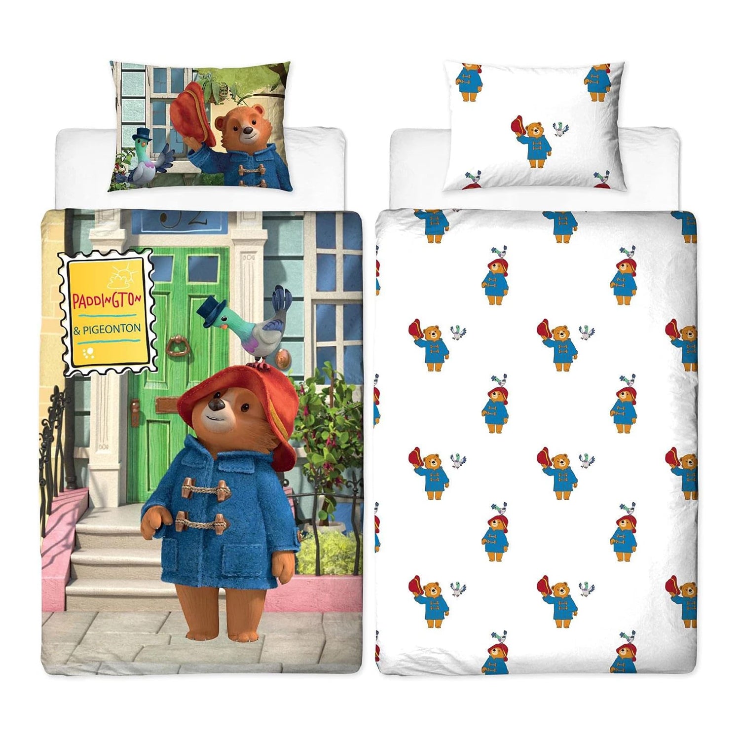Multicoloured - Front - Paddington Bear Friends Reversible Duvet Set