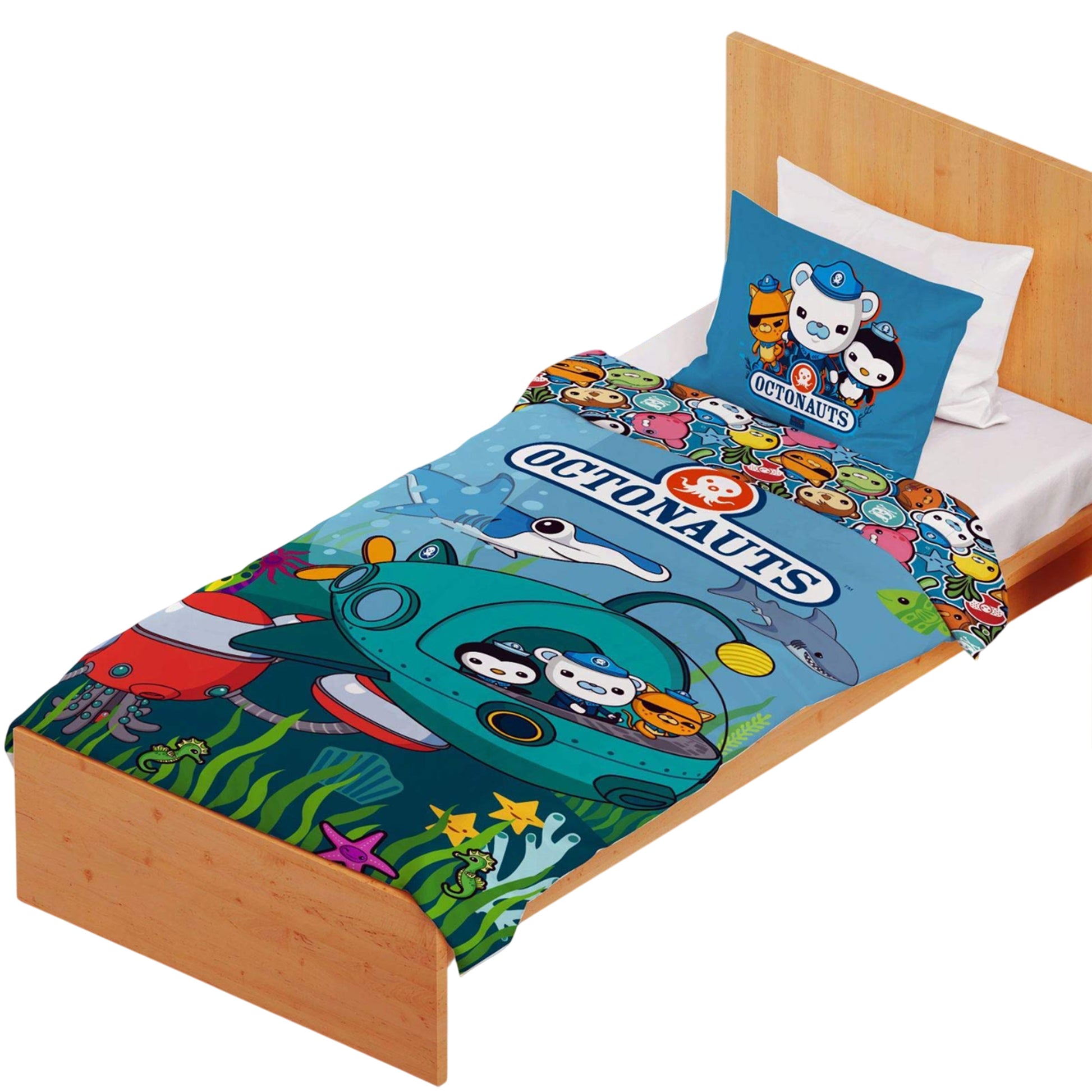 Multicoloured - Side - Octonauts Reversible Duvet Set