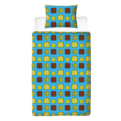 Multicoloured - Back - Nintendo Super Mario Reversible Duvet Set