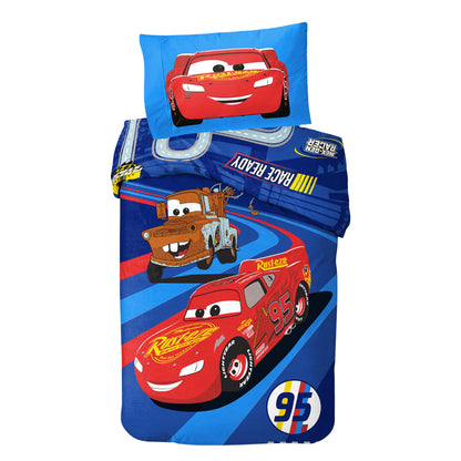 Multicoloured - Front - Cars Lightning McQueen & Mater Reversible Duvet Set