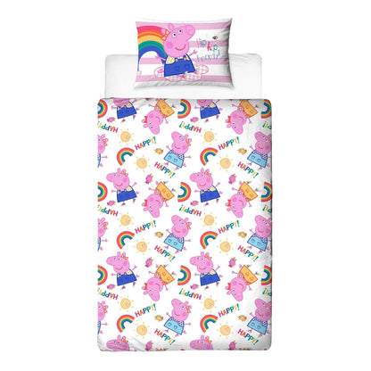 Multicoloured - Side - Peppa Pig I´m Just So Happy Reversible Duvet Set