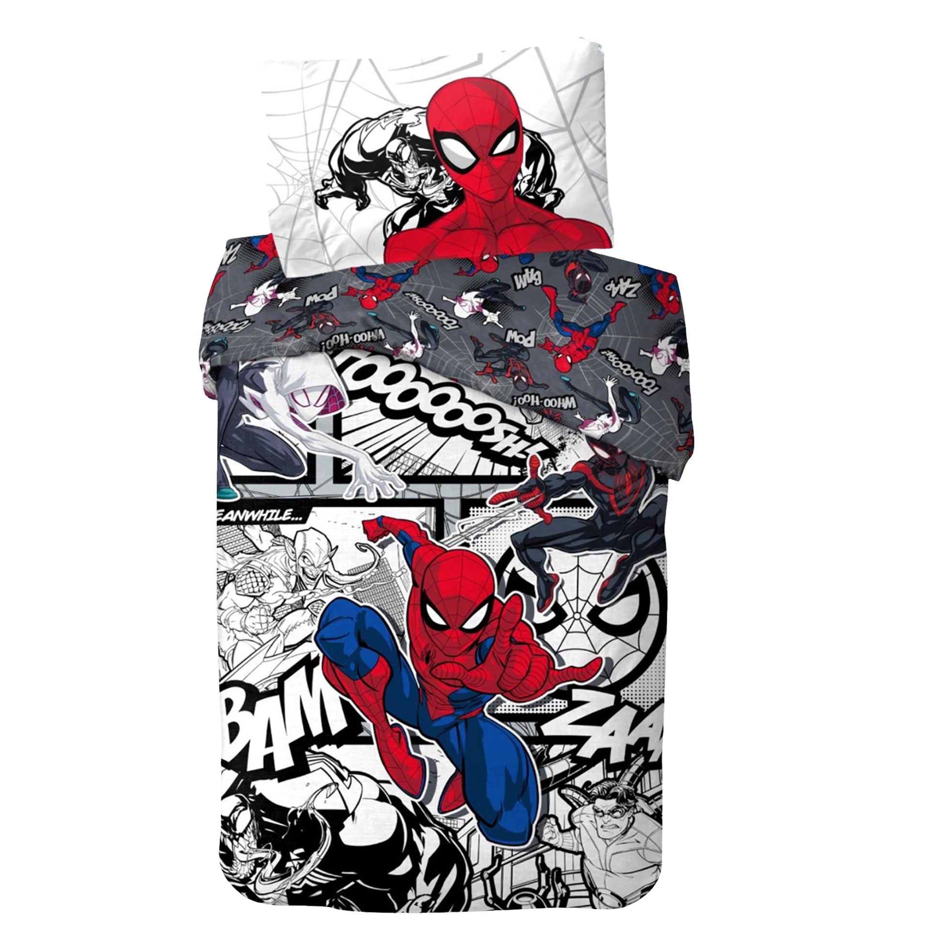 Multicoloured - Front - Spider-Man Villains Reversible Duvet Set