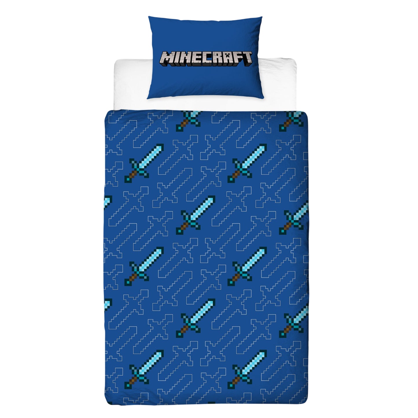 Multicoloured - Back - Minecraft Good Guys Reversible Duvet Set
