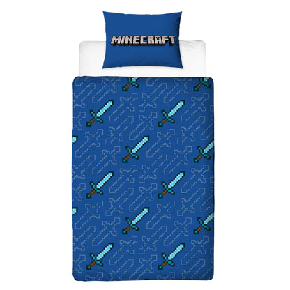 Multicoloured - Back - Minecraft Good Guys Reversible Duvet Set