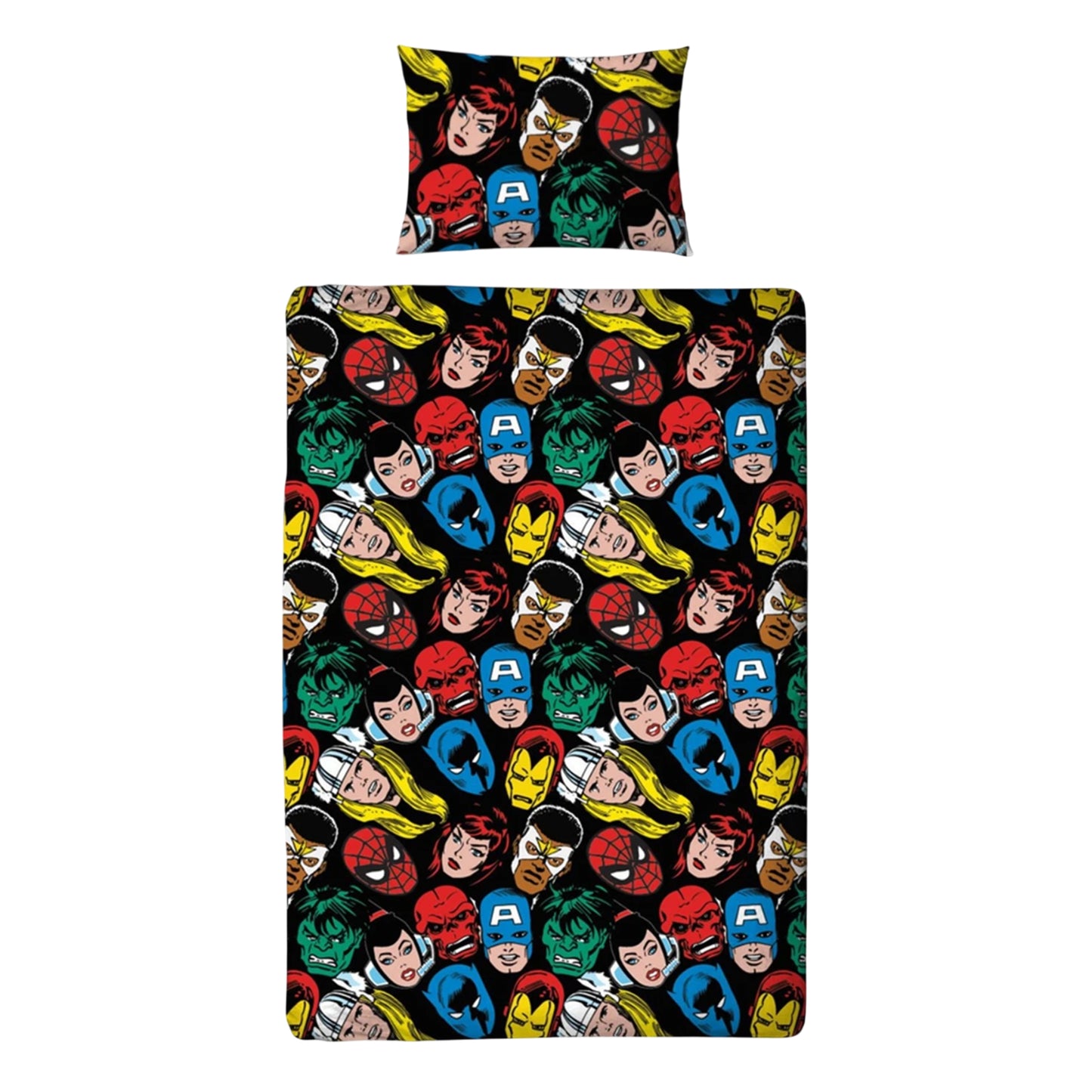 Multicoloured - Back - Avengers Reversible Duvet Set