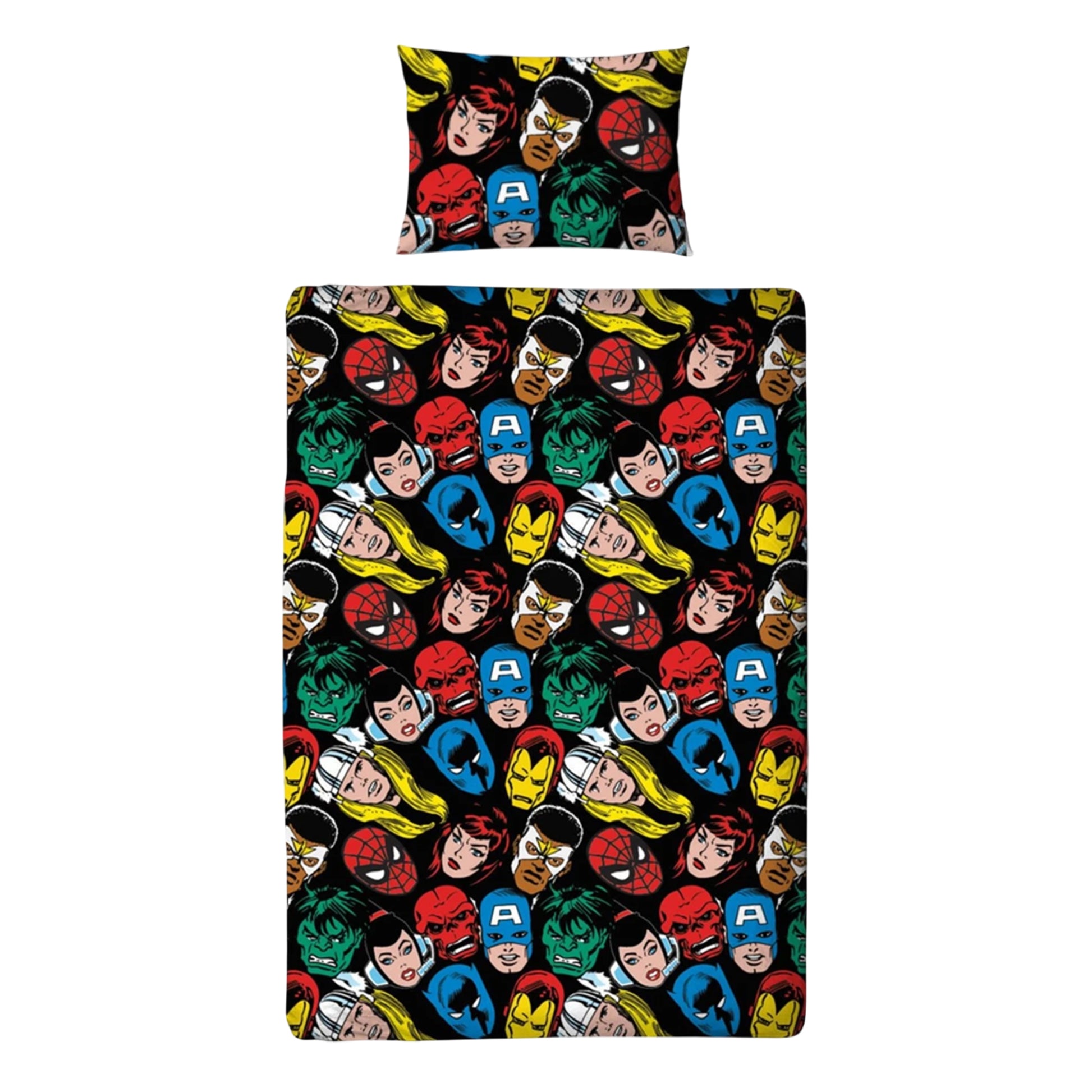 Multicoloured - Back - Avengers Reversible Duvet Set