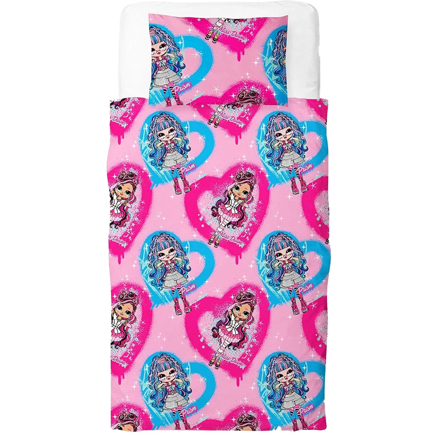 Multicoloured - Back - LOL Surprise Queens Doll Reversible Duvet Set