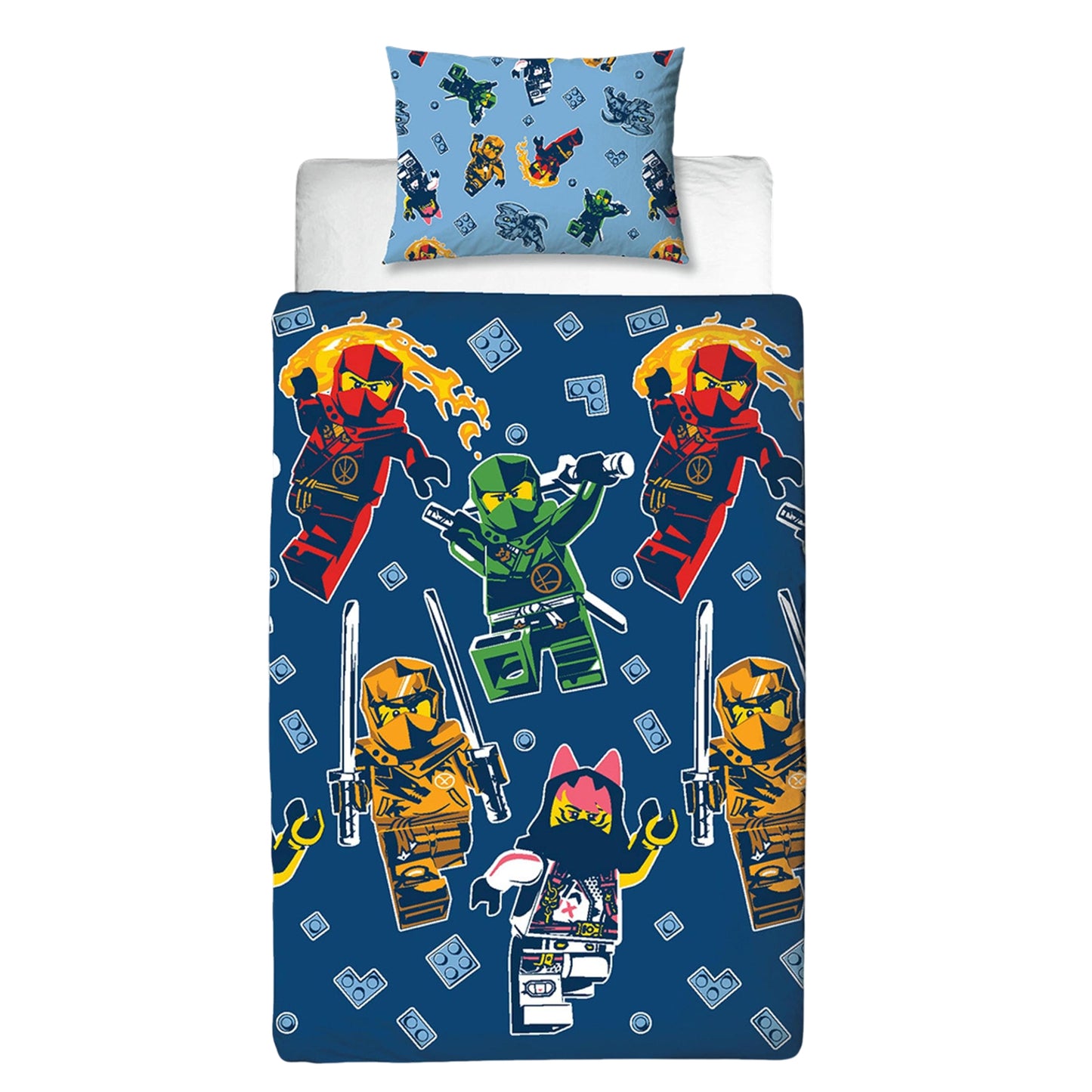 Multicoloured - Back - Lego Ninjago Reversible Duvet Set
