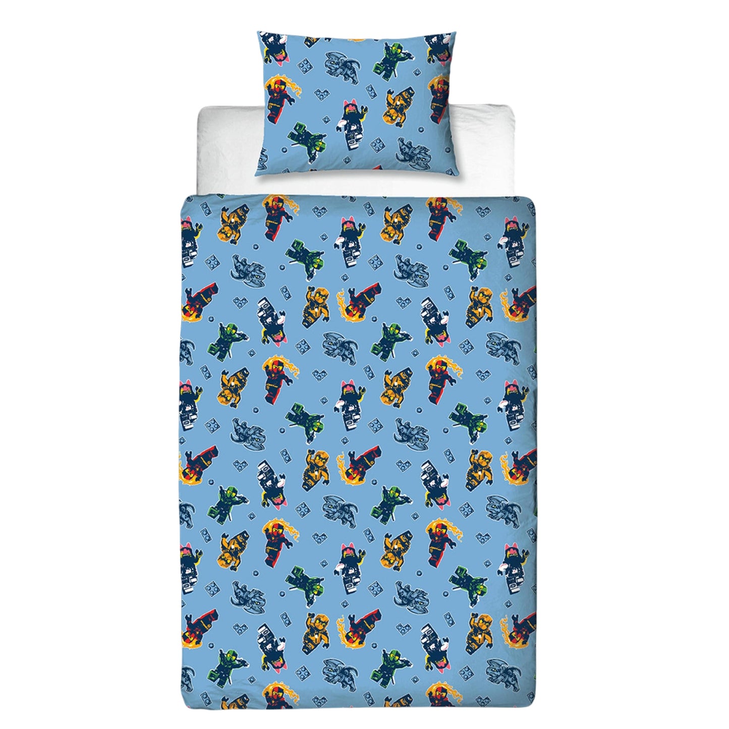 Multicoloured - Side - Lego Ninjago Reversible Duvet Set