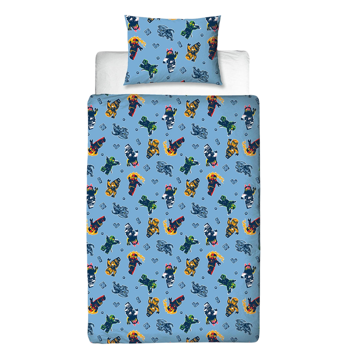 Multicoloured - Side - Lego Ninjago Reversible Duvet Set