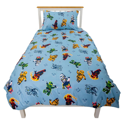 Multicoloured - Pack Shot - Lego Ninjago Reversible Duvet Set