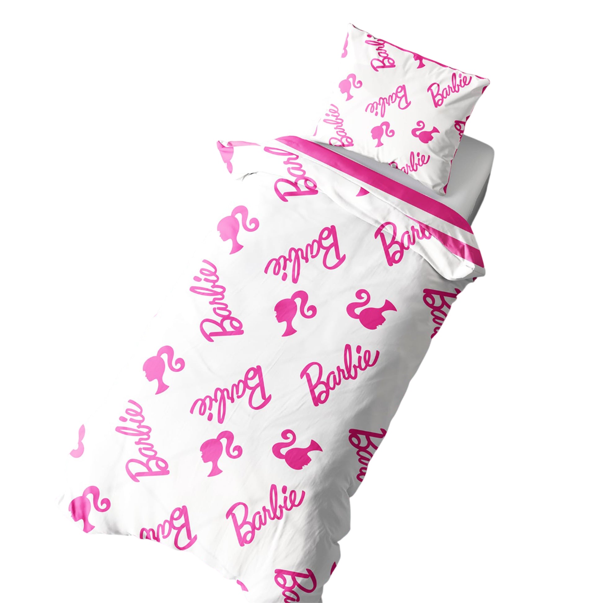 Multicoloured - Side - Barbie Iconic Reversible Duvet Set