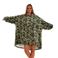 Green - Lifestyle - Keanu Unisex Adult Camouflage Fleece Sherpa Lined Oversized Blanket Hoodie