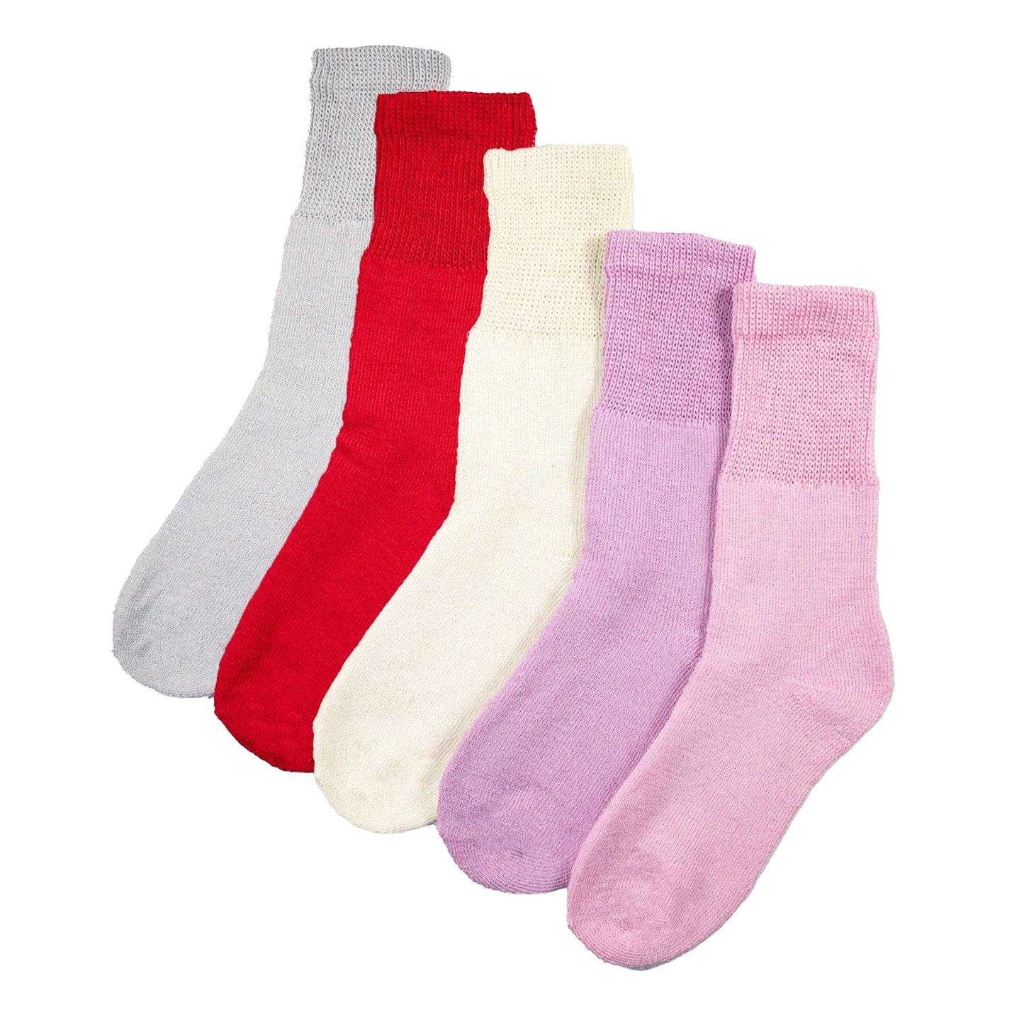 Multicoloured - Front - Soxy Womens-Ladies Thermal Socks (Pack of 5)