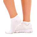 White - Side - Soxy Womens-Ladies Ankle Bamboo Trainer Socks (Pack of 6)