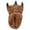 Brown - Lifestyle - Slumberzzz Mens Monster Claw Plush 3D Slippers