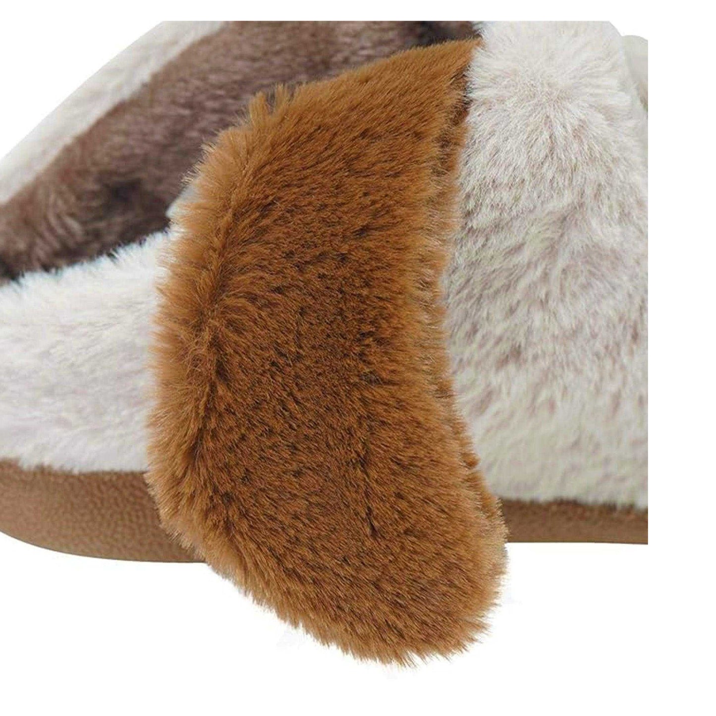 Mink - Side - K Collection Womens-Ladies Dog 3D Slippers