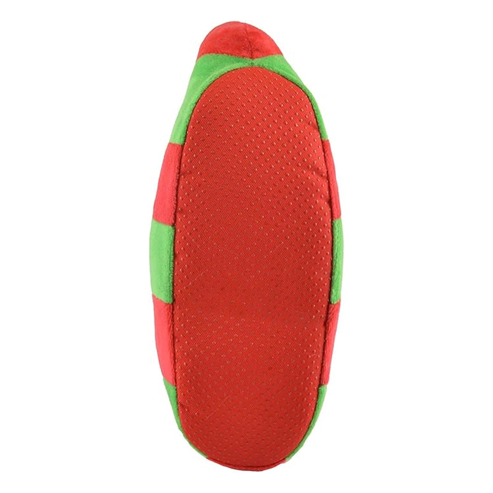 Green-Red-White - Side - Floso Mens Elf Slip-on Slippers