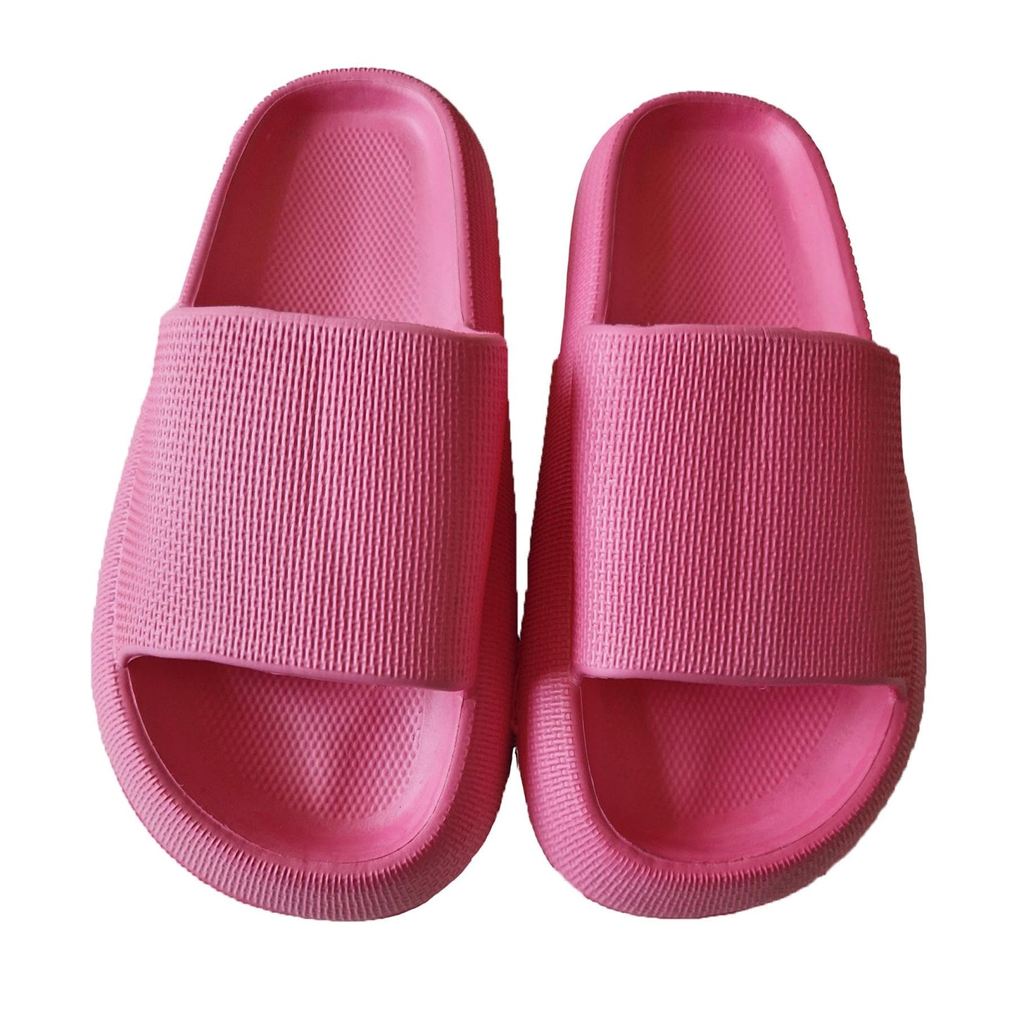 Pink - Back - Keanu Unisex Adult Cloud Chunky Sliders