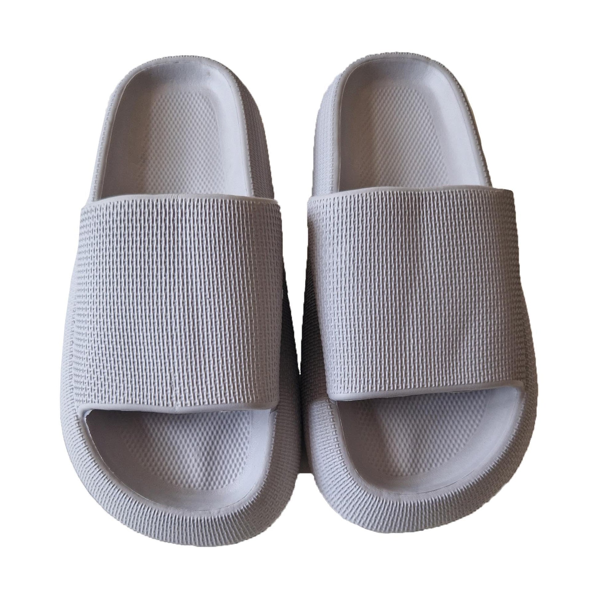Grey - Back - Keanu Unisex Adult Cloud Chunky Sliders
