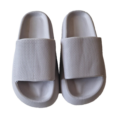 Grey - Back - Keanu Unisex Adult Cloud Chunky Sliders