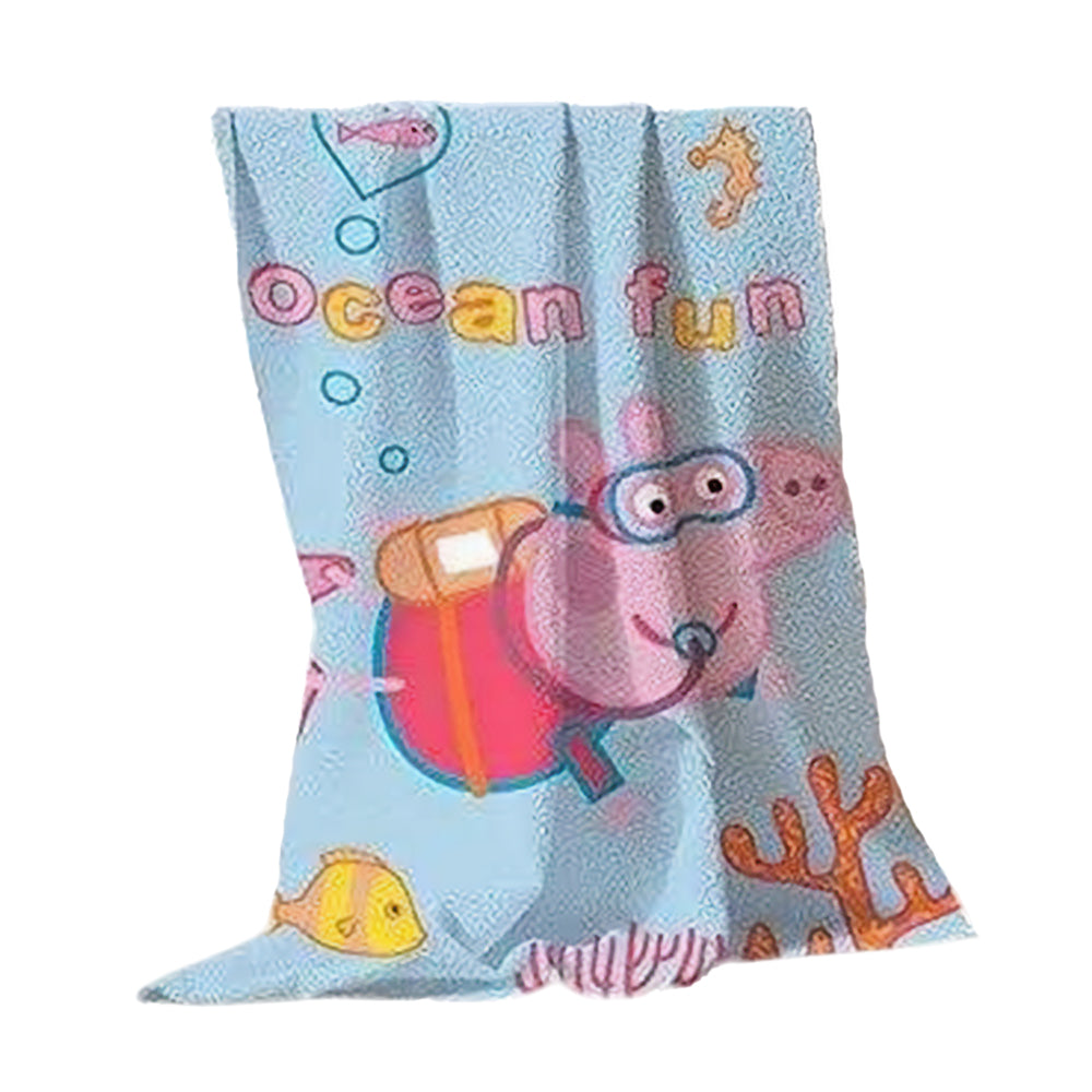 Sky Blue-Pink - Lifestyle - Peppa Pig Ocean Fun Towel