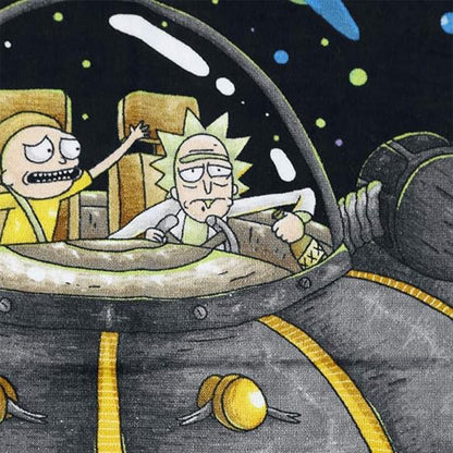 Black-Green - Pack Shot - Rick And Morty UFO Towel