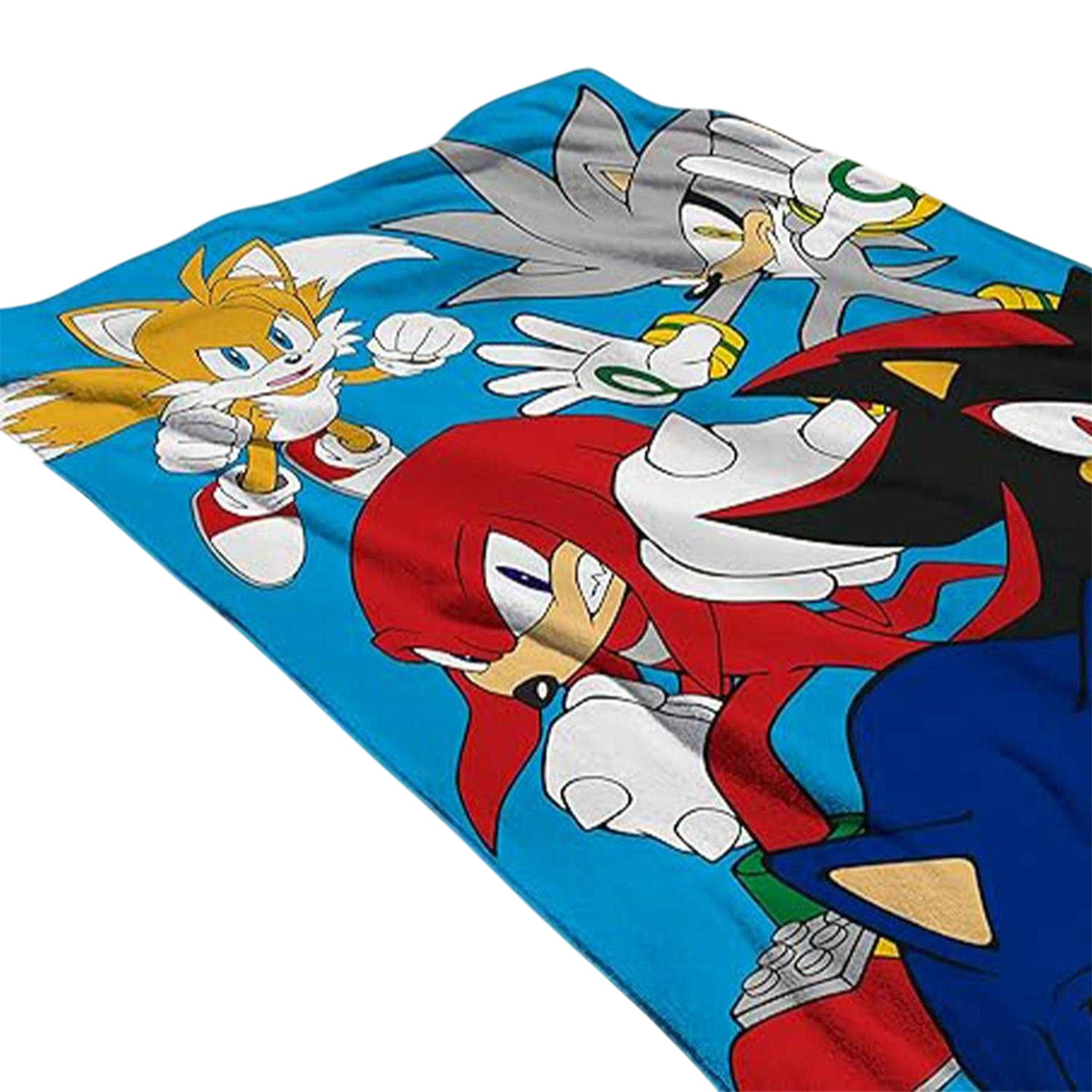 Multicoloured - Side - Sonic The Hedgehog Characters Towel