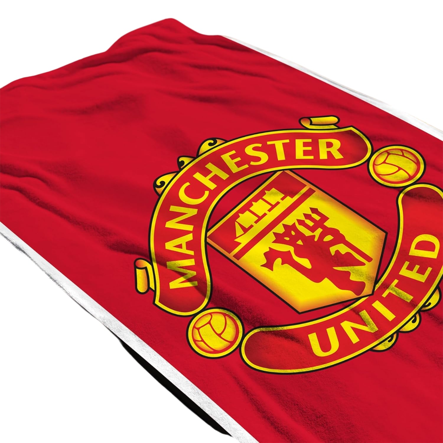 Red - Back - Manchester United FC Glory Crest Towel