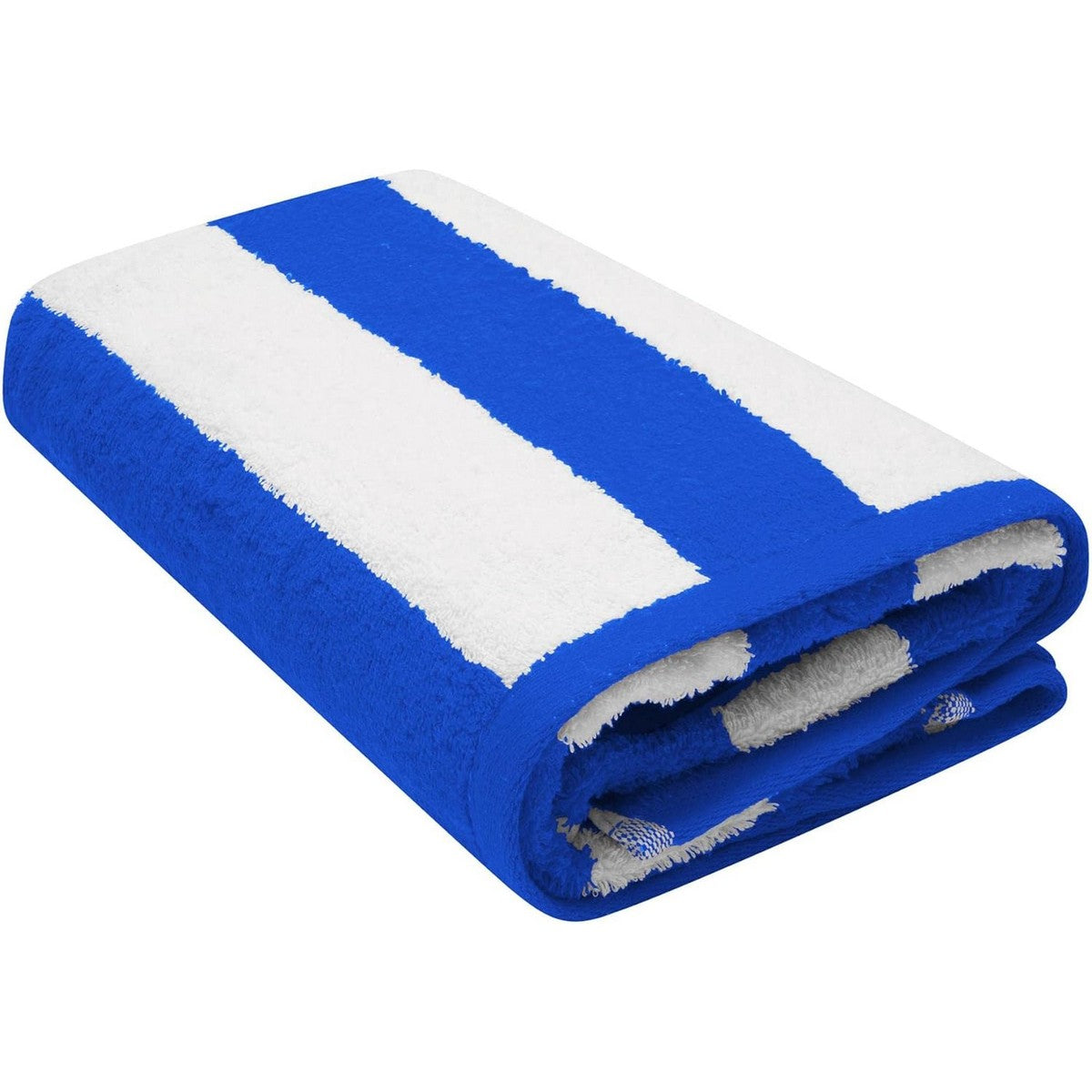 Blue - Front - K Collection Striped Beach Towel (Pack of 2)