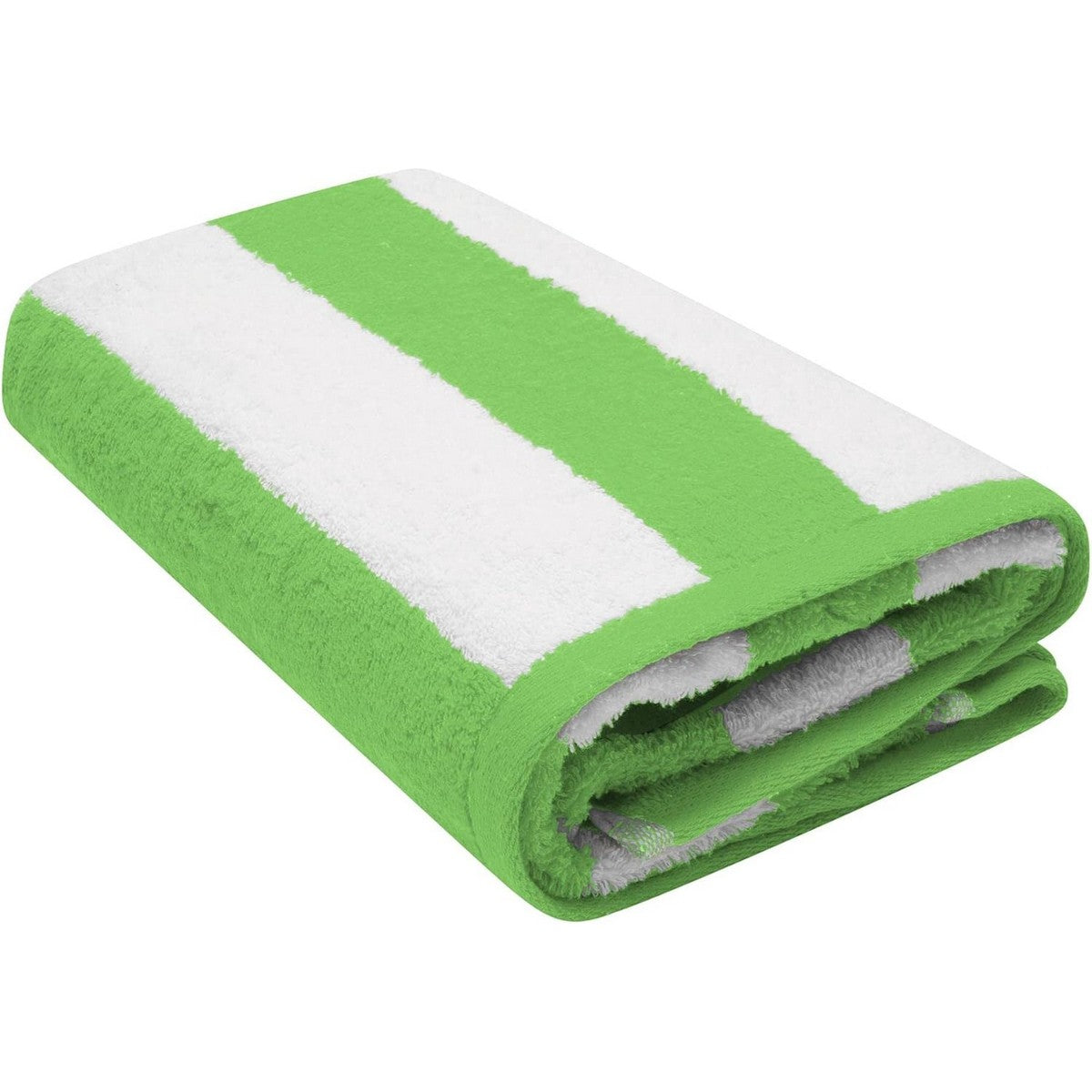 Green - Front - K Collection Striped Beach Towel (Pack of 2)