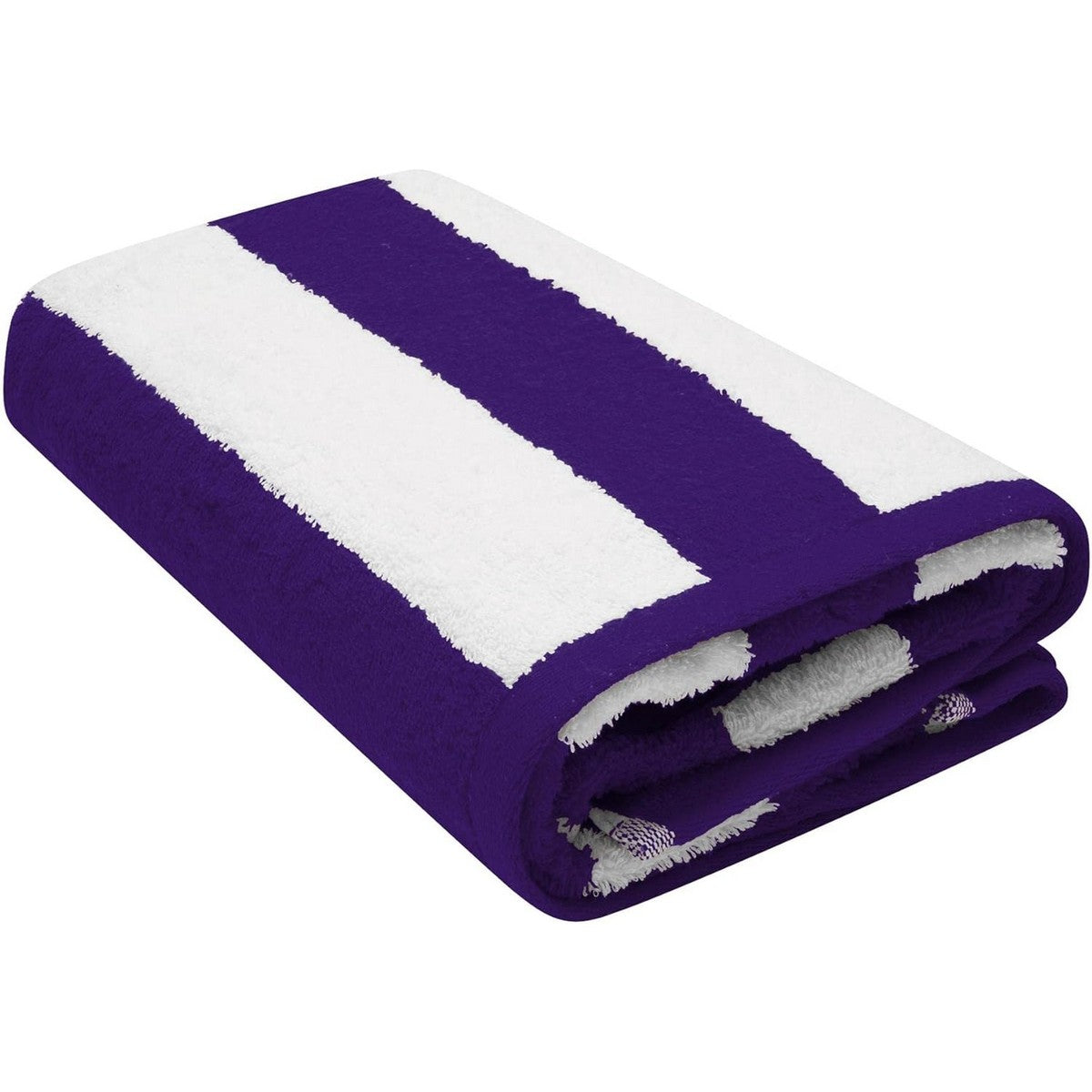 Purple - Front - K Collection Striped Beach Towel (Pack of 2)